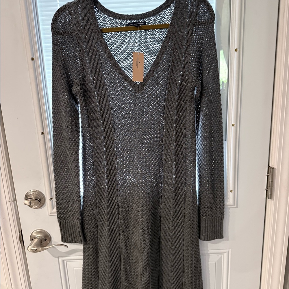 American eagle Gray Knit Dress